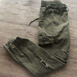 Rewash Women’s Dark Green Cargo Pants